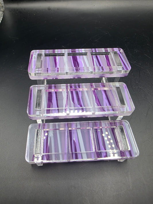 Orchid Glass Bleacher Large 2.6"